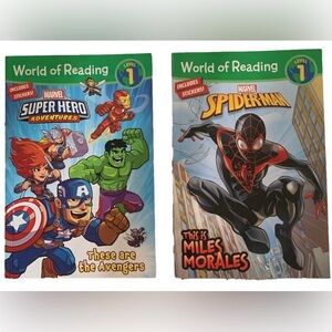 Marvel Super Hero Adventures Books Level 1 Bundle of 2
